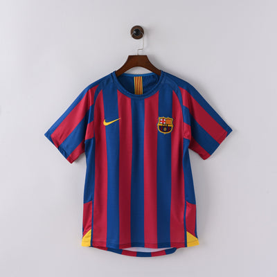 Maillot Barcelone Retro Vintage 2005-2006 Domicile Homme