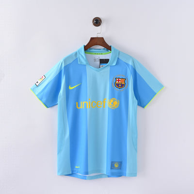 Maillot Barcelone Retro Vintage 2007-2008 Exterieur Vintage Homme
