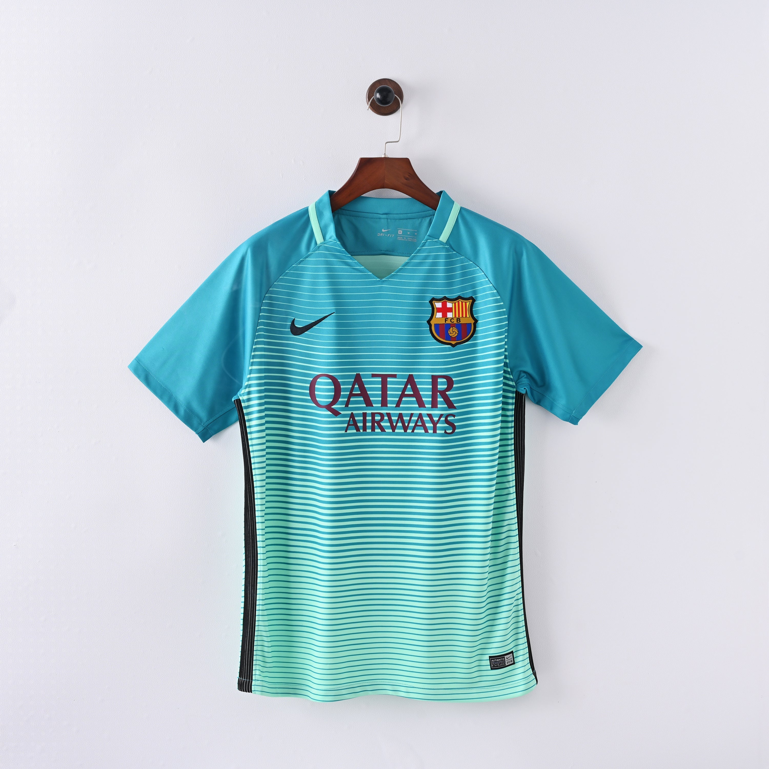 Maillot Barcelone Retro Vintage 2016-2017 Exterieur Vintage Homme