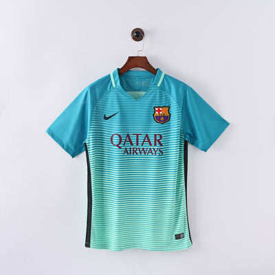 Maillot Barcelone Retro Vintage 2016-2017 Exterieur Vintage Homme