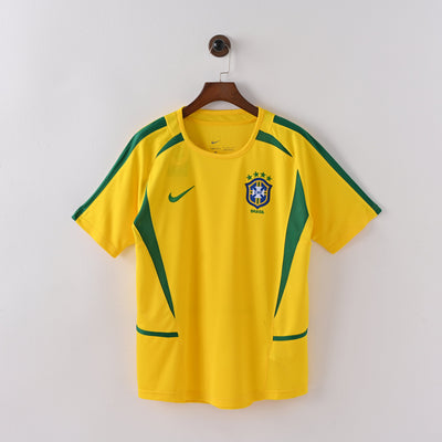 Maillot Bresil Retro Vintage 2002 Domicile Homme