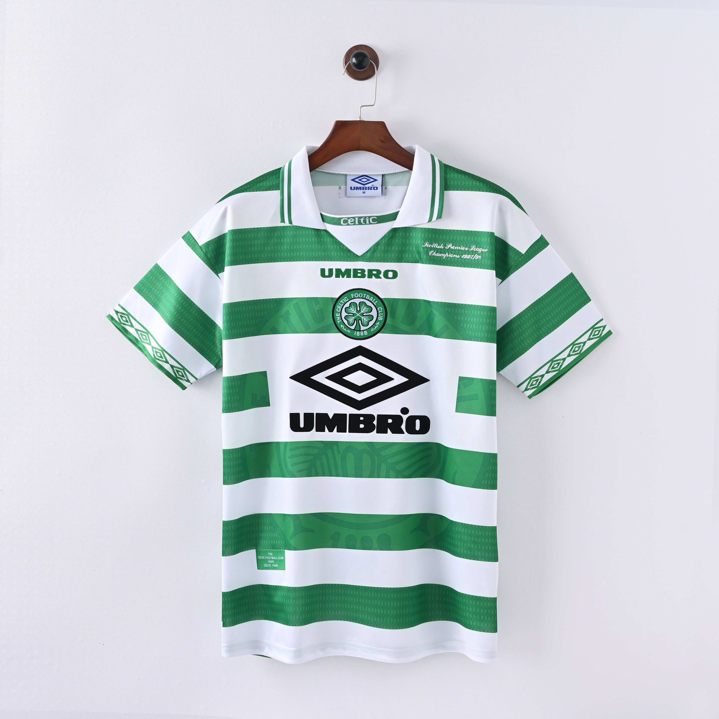 Maillot Celtic FC Retro Vintage 1997-1999 Domicile Homme