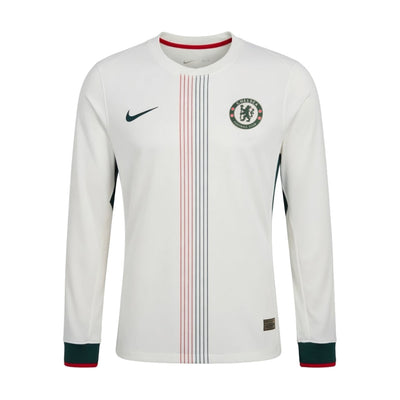 Maillot Chelsea Exterieur Manches Longues Homme 2025 2026 Blanc