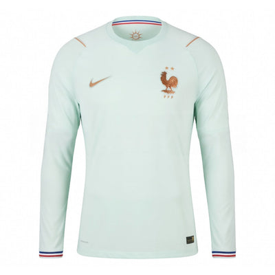 Maillot France Manches Longues Exterieur Vert Coupe du Monde 2026 Homme