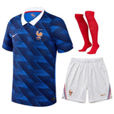 Nouveau Maillot Kit Enfant France Mbappe Domicile Coupe du Monde 2026 4