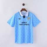 Maillot Lazio Roma Retro Vintage 1991-1992 Domicile Homme 1