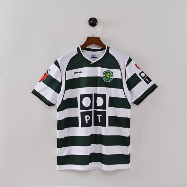Maillot Sporting FC Retro Vintage 2002-2003 Domicile Homme