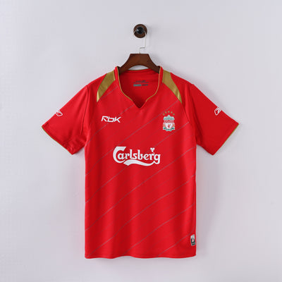 Maillot Liverpool Retro Vintage 2005-2006 Domicile Homme