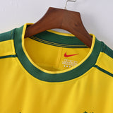Maillot Bresil Retro Vintage Manches Longues 1998 Domicile Homme | Foot Sport 3