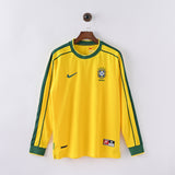 Maillot Bresil Retro Vintage Manches Longues 1998 Domicile Homme | Foot Sport 1