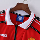 Maillot Manchester United Retro Vintage Manches Longues 1998-1999 Domicile Homme 3