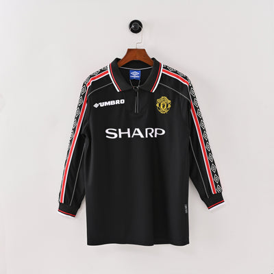 Maillot Manchester United Manches Longues Retro Vintage 1998-1999 Third Homme