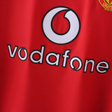Maillot Manchester United Retro Vintage Manches Longues 2002-2003 Domicile Homme 3