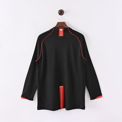 Maillot Manchester United Retro Vintage Manches Longues 2007-2008 Exterieur Homme