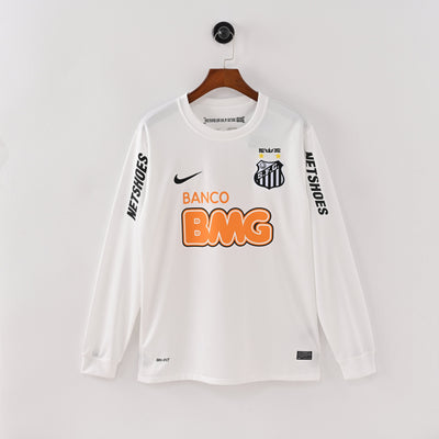 Maillot Santos FC Retro Vintage Manches Longues 2012-2013 Domicile Homme