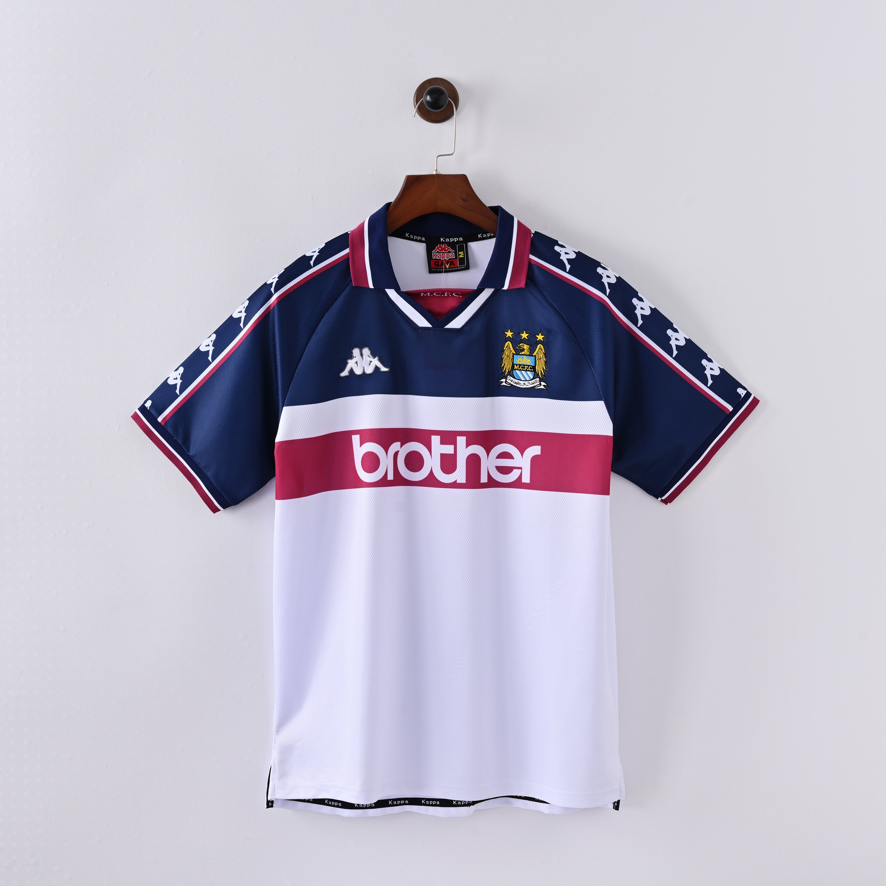 Maillot Manchester City Retro Vintage 1997-1998 Exterieur Homme