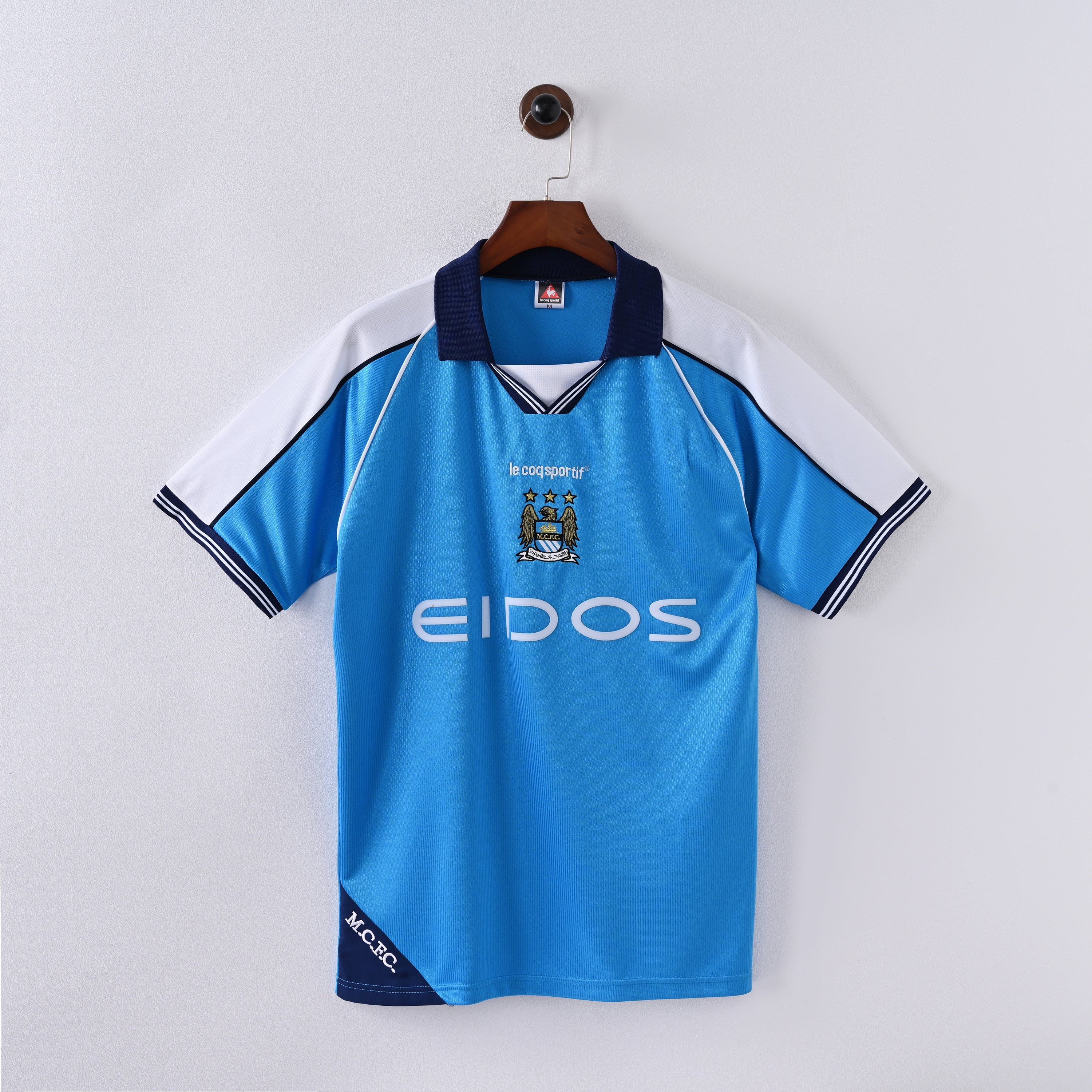 Maillot Manchester City Retro Vintage 1999-2001 Domicile Homme