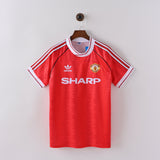 Maillot Manchester United Retro Vintage 1991-1992 Domicile Homme 1