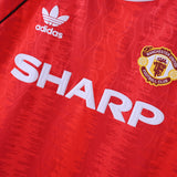 Maillot Manchester United Retro Vintage 1991-1992 Domicile Homme 3