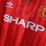 Maillot Manchester United Retro Vintage 1993-1994 Domicile Homme 5