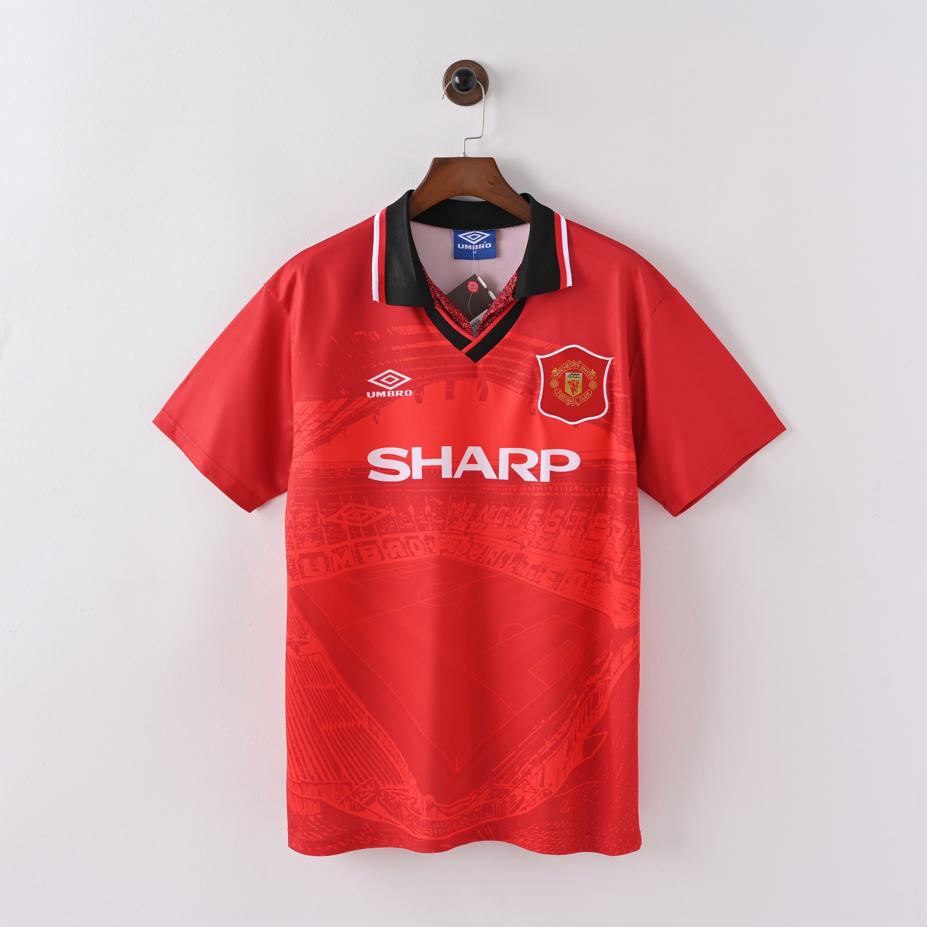 Maillot Manchester United Retro Vintage 1994-1996 Domicile Homme