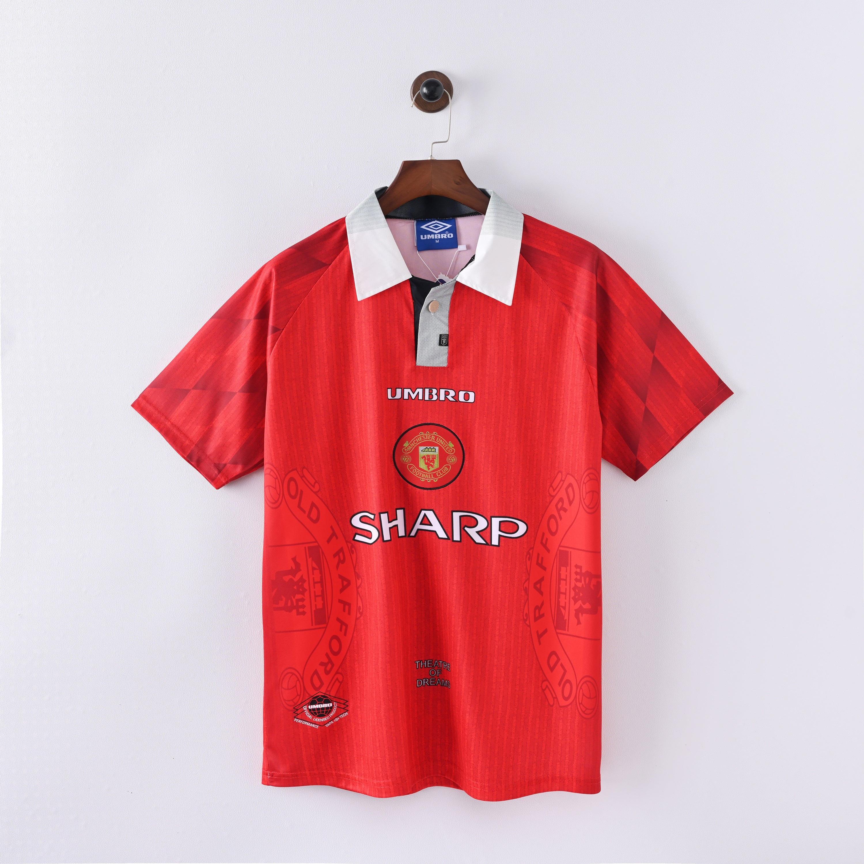 Maillot Manchester United Retro Vintage 1996-1997 Domicile Homme
