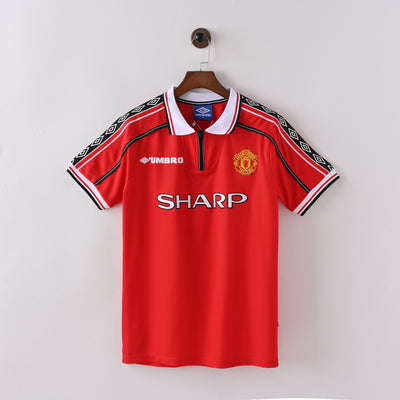 Maillot Manchester United Retro Vintage 1998-1999 Domicile Homme