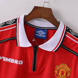 Maillot Manchester United Retro Vintage 1998-1999 Domicile Homme 3