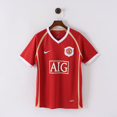 Maillot Manchester United Retro Vintage 2006-2007 Domicile Homme