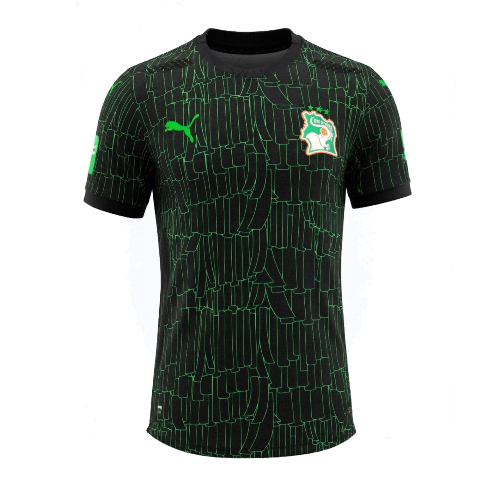 Maillot Noir Cote d'Ivoire CAN 2025 2026 Version Match