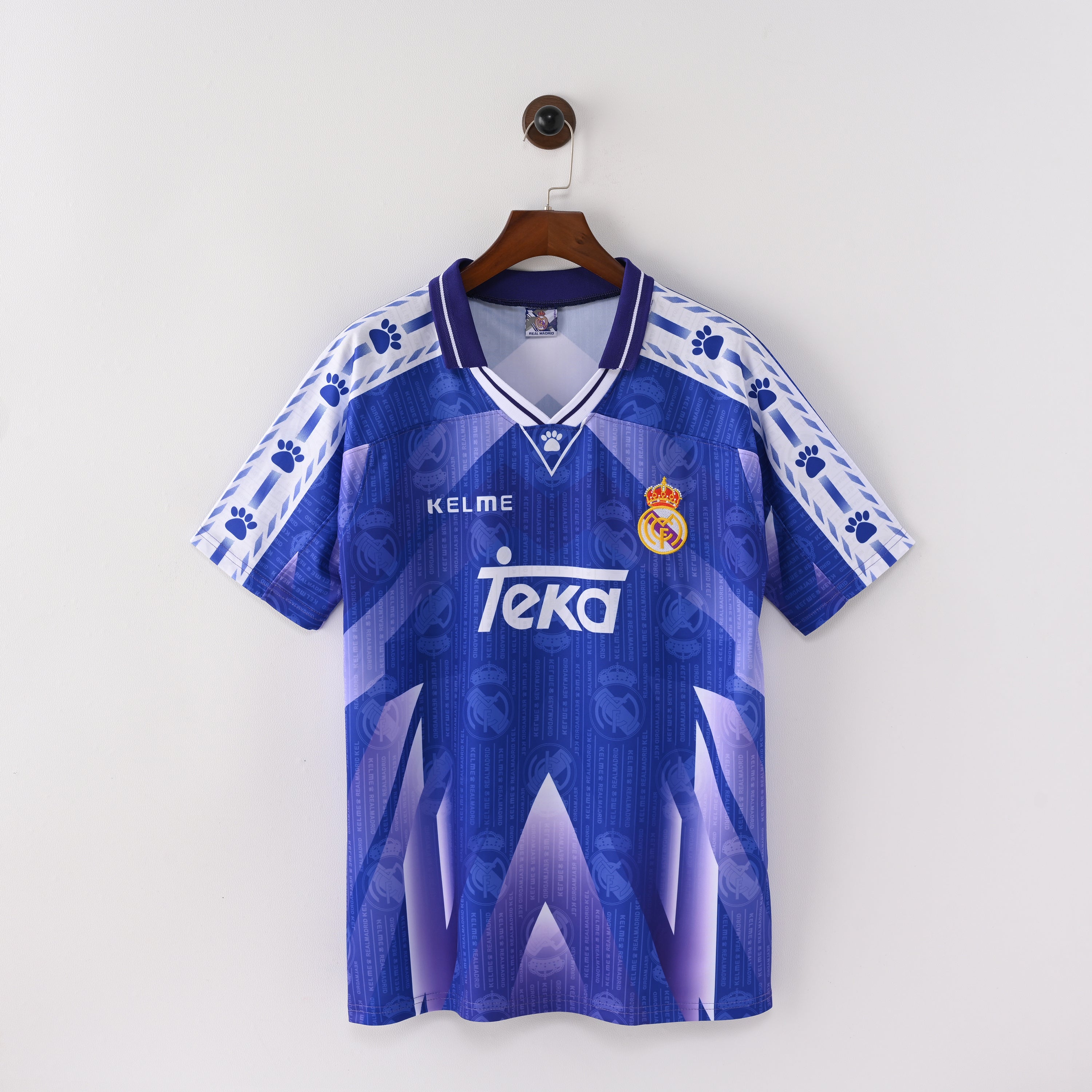 Maillot Real Madrid Retro Vintage 1996-1997 Exterieur Homme