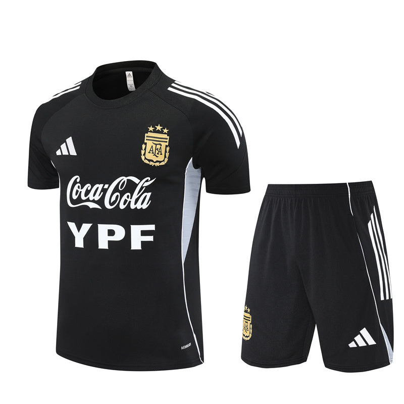 Maillot Short Training Argentine Noir Homme/Enfant 2025 2026 | Foot Sport