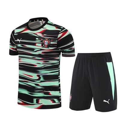 Maillot Short Portugal Training Noir Homme/Enfant 2025 2026 | Foot Sport