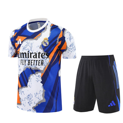 Maillot Short Training Real Madrid Bleu/Blanc Homme/Enfant 2025-2026 | Foot Sport