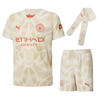 Maillot Kit Enfant Manchester City Gardien 2024 2025 Beige | Foot Sport