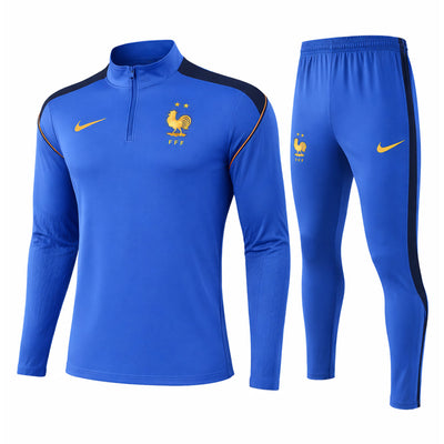 Survetement France Training Homme/Enfant 2025 2026 Bleu